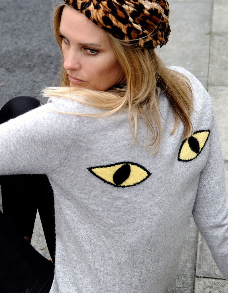Cat Eye Cashmere Intarsia by Malin Darlin